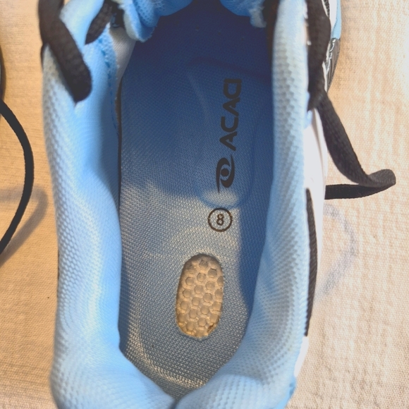Acacia women's size 8W white & light blue pickleball sneakers shoes EUC - Picture 7 of 8